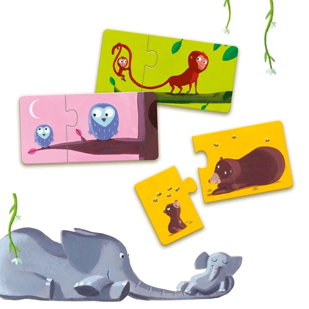 Djeco Lernspiel Puzzle duo Mami & Kind - Sausebrause Shop