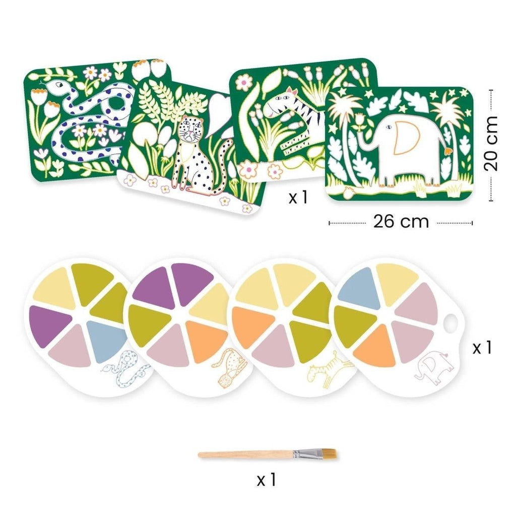 Djeco Malset 3 - 6 Jahre: Wilde Tiere - Sausebrause Shop