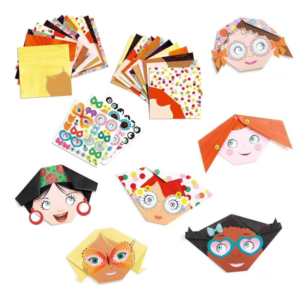 Djeco Origami Lustige Gesichter - Sausebrause Shop