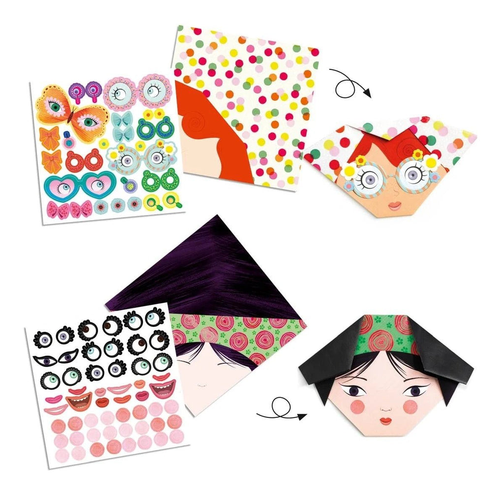 Djeco Origami Lustige Gesichter - Sausebrause Shop