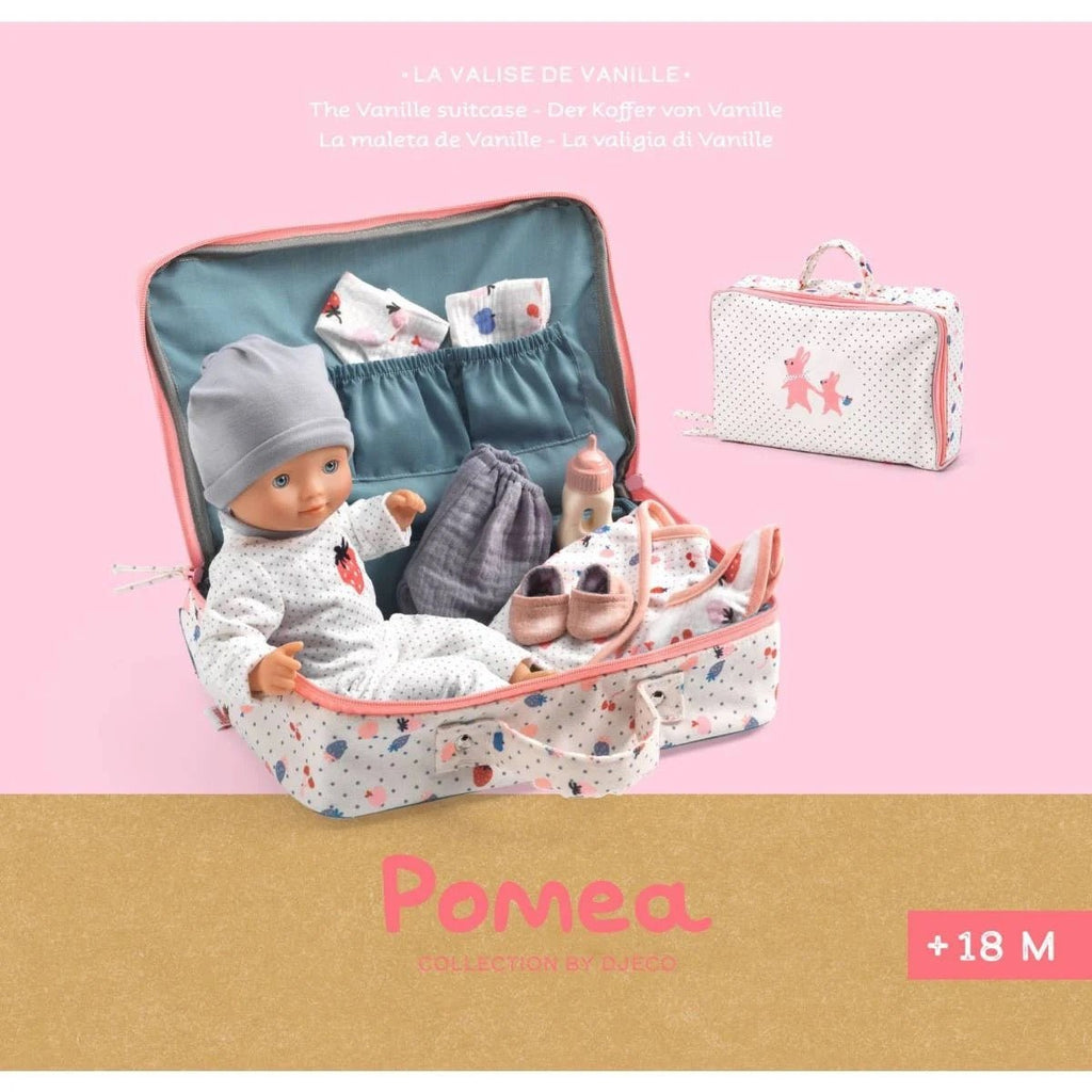 Djeco Pomea Puppe Vanille im Koffer - Sausebrause Shop