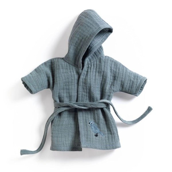 Djeco Pomea Puppen Bademantel Blau - Sausebrause Shop