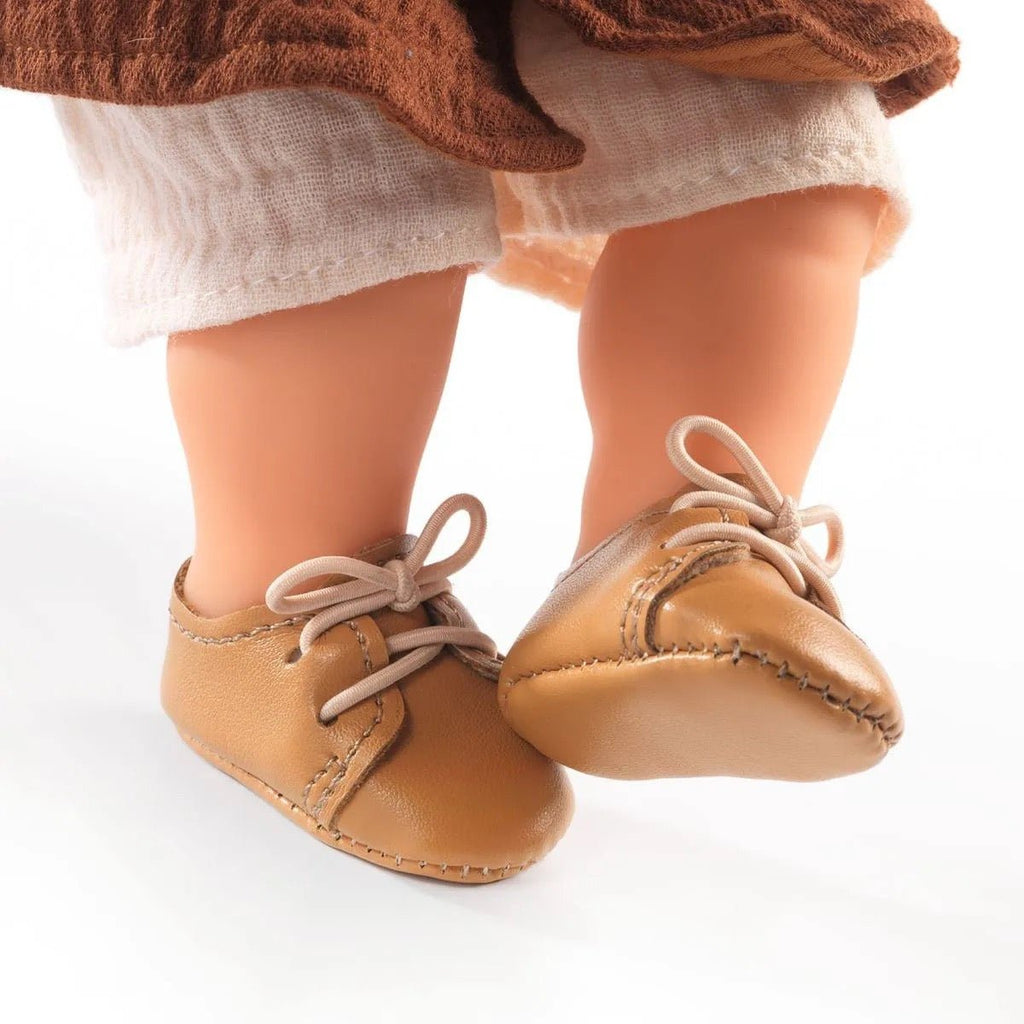 Djeco Pomea Puppenschuhe braun - Sausebrause Shop