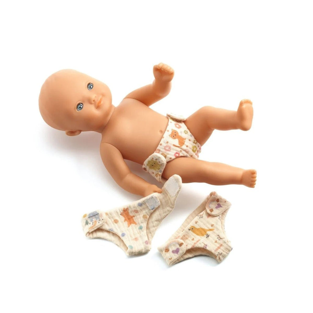 Djeco Pomea Windelset für Babypuppe - Sausebrause Shop