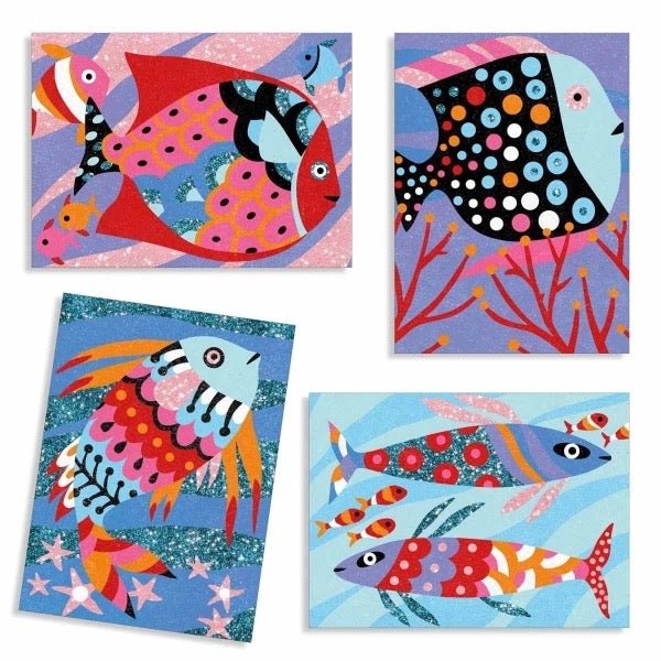 Djeco Sandbild Regenbogen Fische - Sausebrause Shop