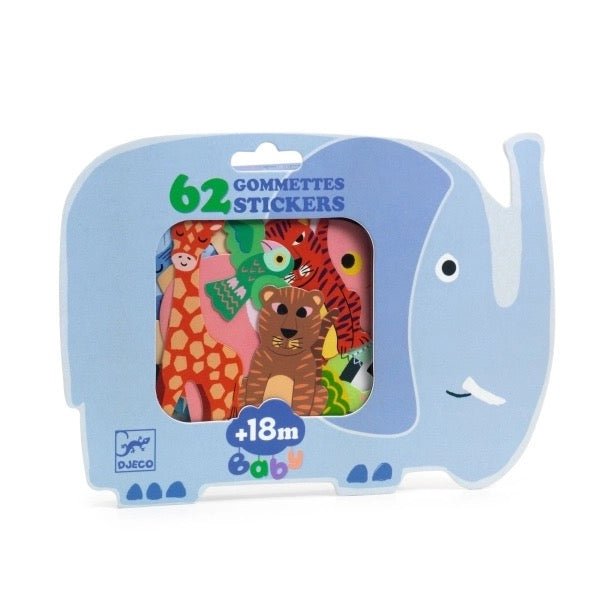 Djeco Sticker 18+ Monate Safaritiere - Sausebrause Shop