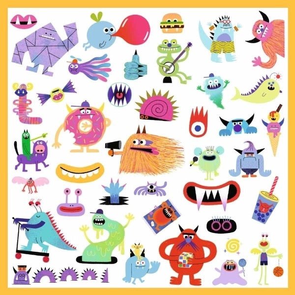 Djeco Sticker Monster – Kreative Aufkleber für Kinder - Sausebrause Shop