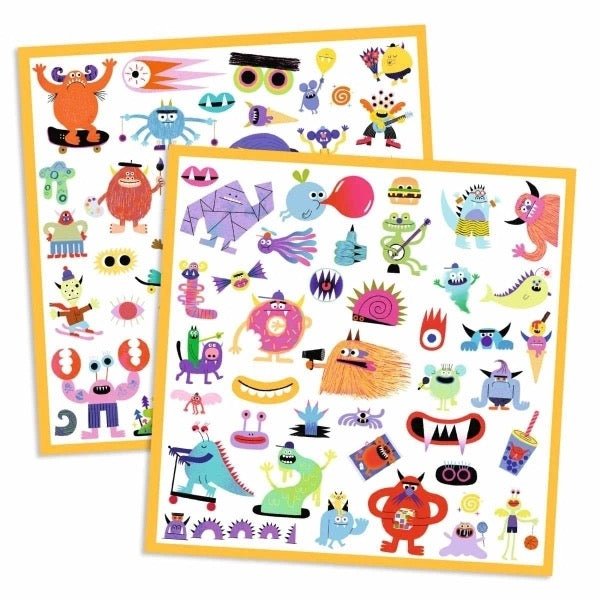 Djeco Sticker Monster – Kreative Aufkleber für Kinder - Sausebrause Shop