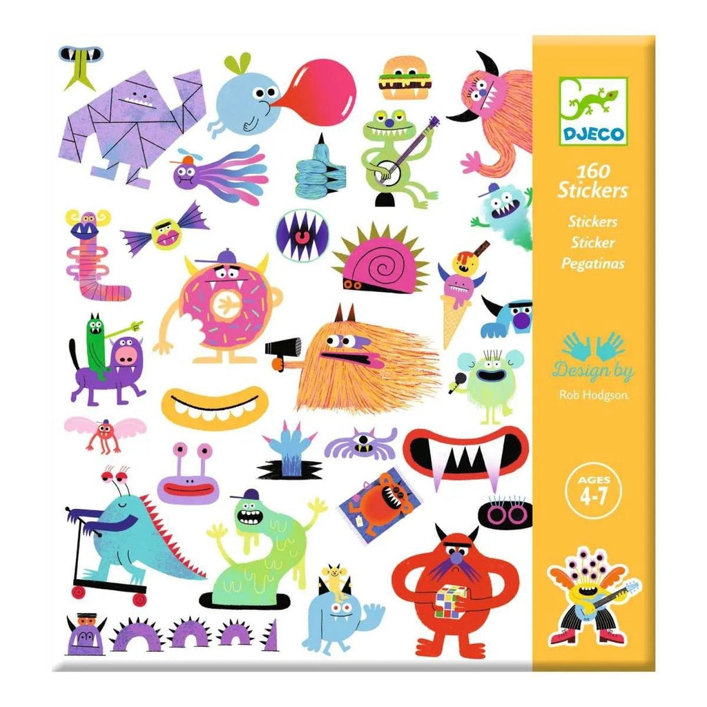 Djeco Sticker Monster – Kreative Aufkleber für Kinder - Sausebrause Shop