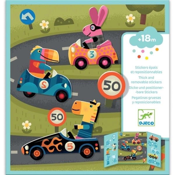 Djeco Stickerbuch Autos - Sausebrause Shop