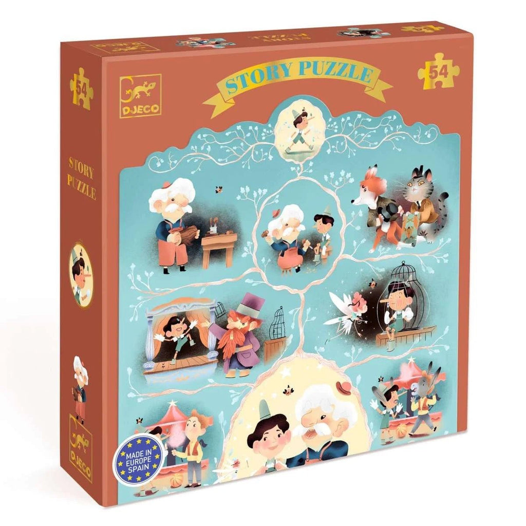 Djeco Story Puzzle Pinocchio 54 Teile - Sausebrause Shop