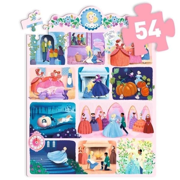Djeco Storypuzzle Cinderella 54 Teile - Sausebrause Shop