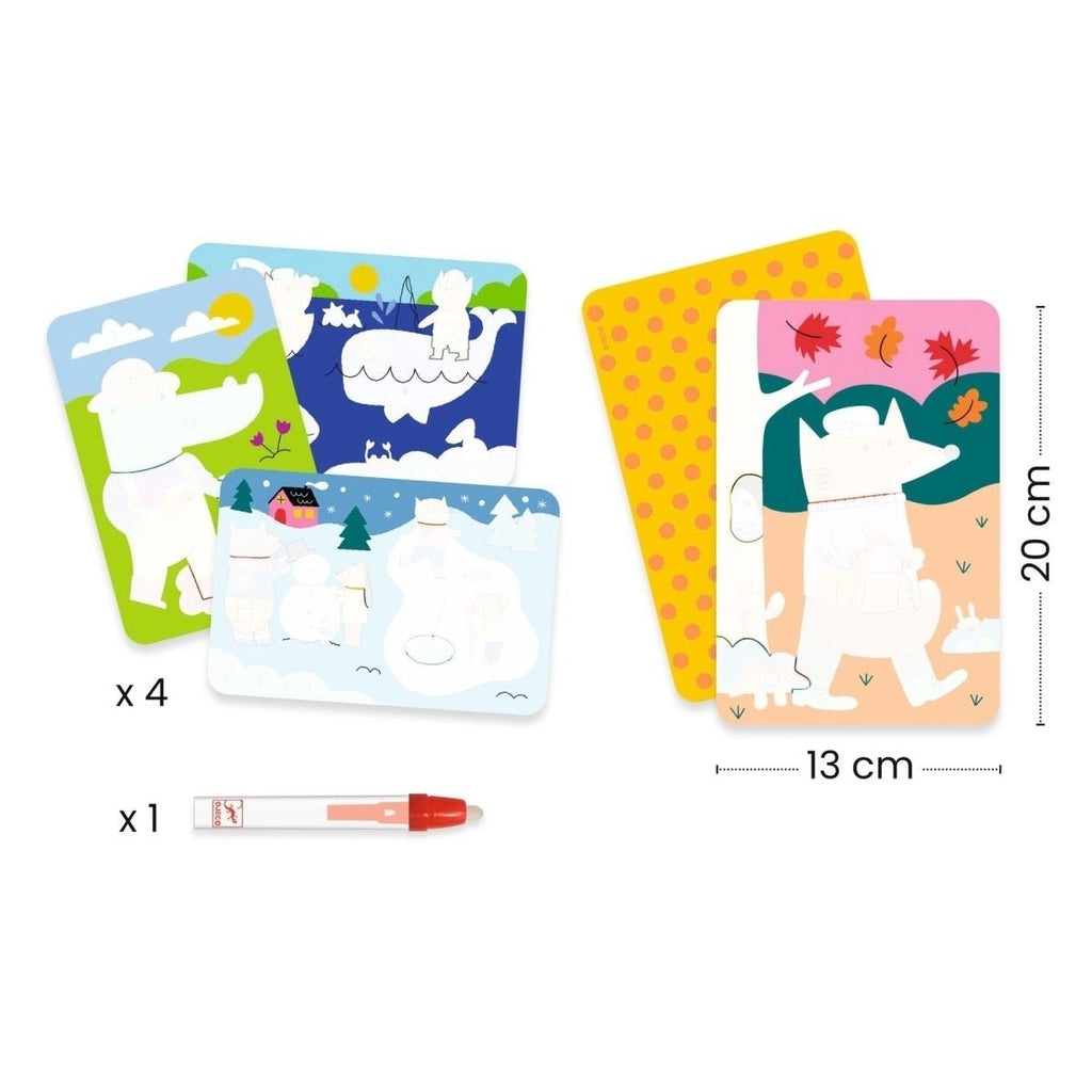 Djeco Wassermalen 4 Jahreszeiten - Sausebrause Shop