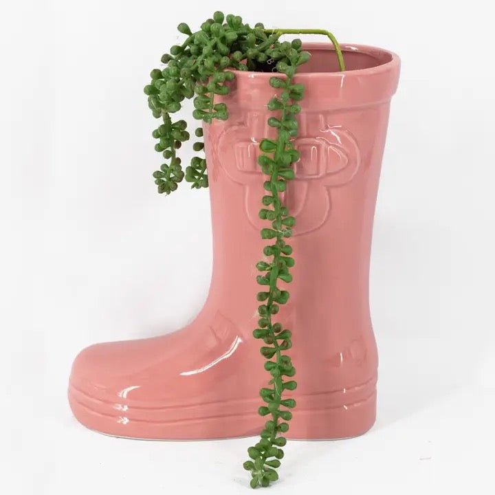 DRYdecorations Rain Boot Vase – keramik Vase Gummistiefel, ca. 18 cm - Sausebrause Shop