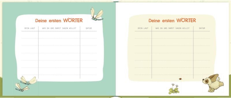 Eintragalbum Papperlapapp – Meine ersten Wörter Hardcover, 48 Seiten - Sausebrause Shop