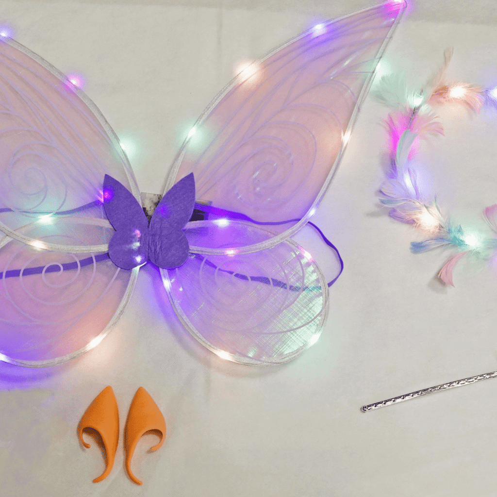 Feenflügel Set mit Licht Verkleidung Kinder - Sausebrause Shop