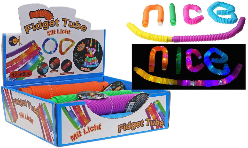 Fidget Play Tubes mit Licht LED Pop Tube Spielzeug - Sausebrause Shop