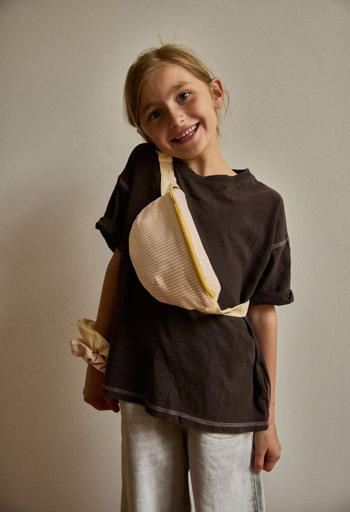 Gabrielle Paris Kids Waist Bag „Pink & Lemon“ – 100 % Baumwolle, verstellbar - Sausebrause Shop
