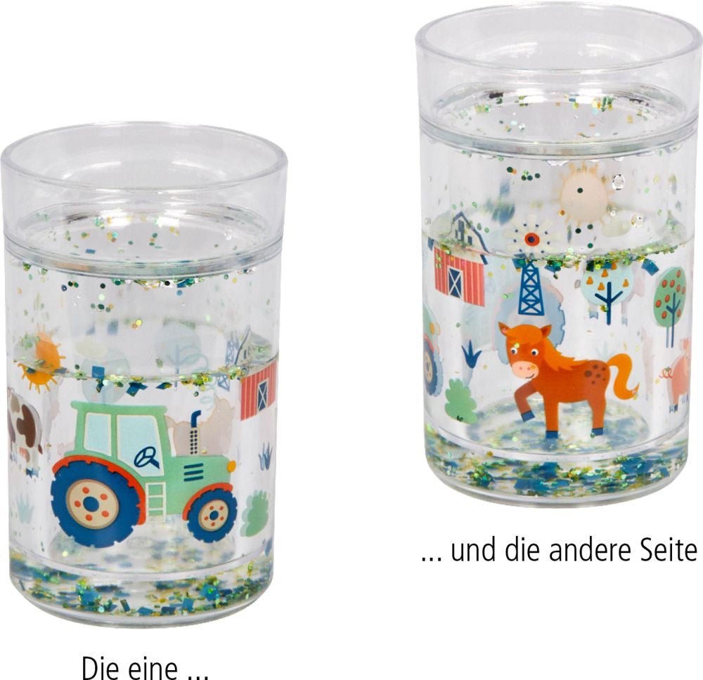 Glitzerbecher Traktor - Wenn ich mal groß bin - Sausebrause Shop