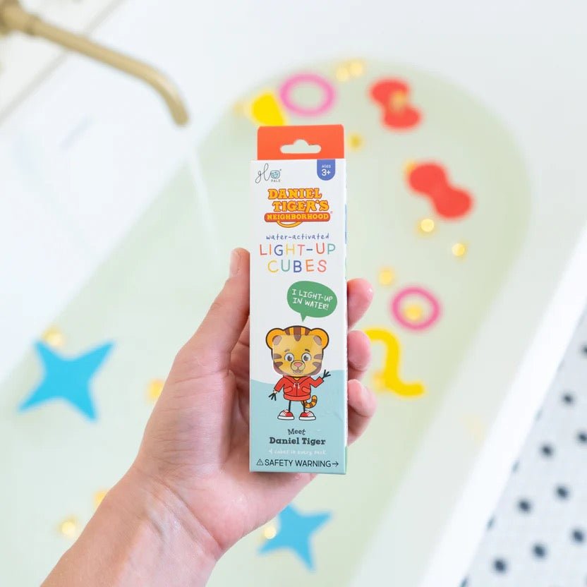 Glo Pals Daniel Tiger – 4er - Pack Leuchtwürfel für Badespaß - Sausebrause Shop