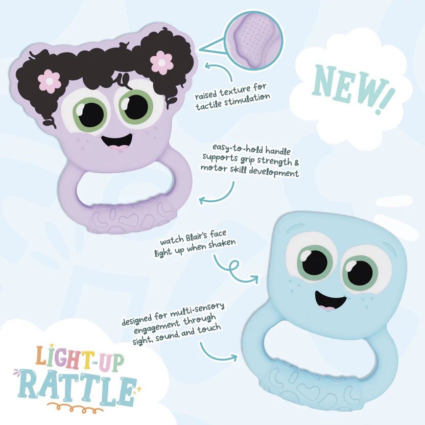 Glo Pals Light - Up Rattle Wasserleucht - Rassel Baby ab 6 Monate - Sausebrause Shop