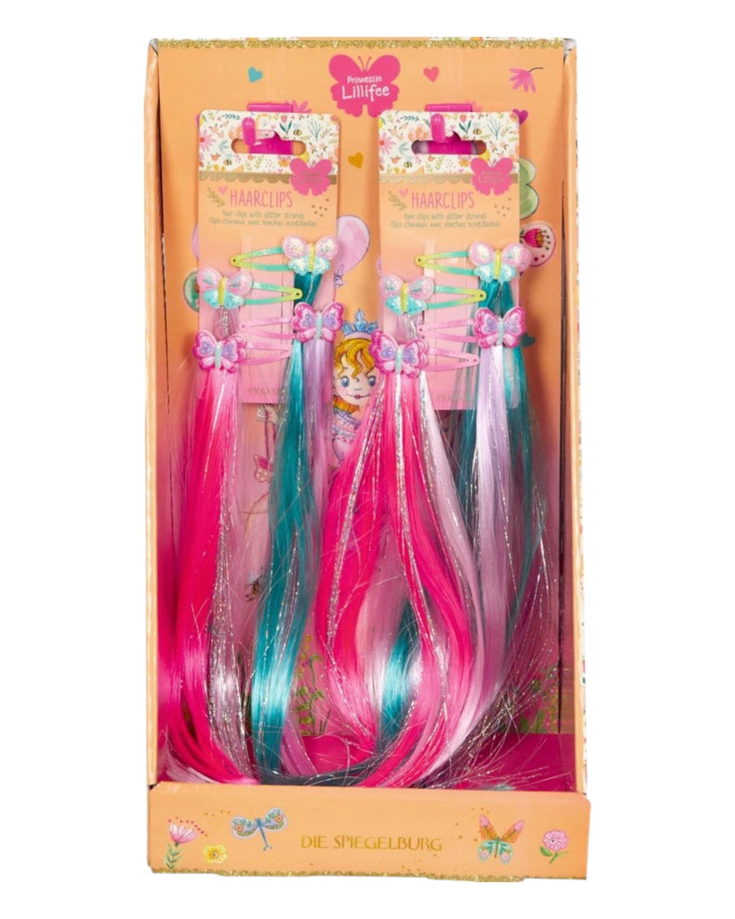 Haarclips Glitzersträhnen Prinzessin Lillifee – 4er Set - Sausebrause Shop