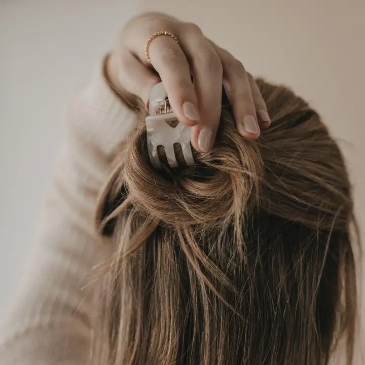 Haarspange Klein Herz Weiß Eulenschnitt - Sausebrause Shop