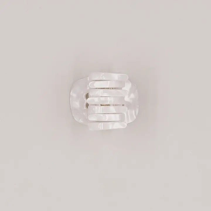 Haarspange Klein Herz Weiß Eulenschnitt - Sausebrause Shop