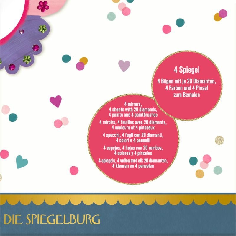 Handspiegel zum Selbstgestalten Prinzessin Lillifee – 4er Bastelset - Sausebrause Shop