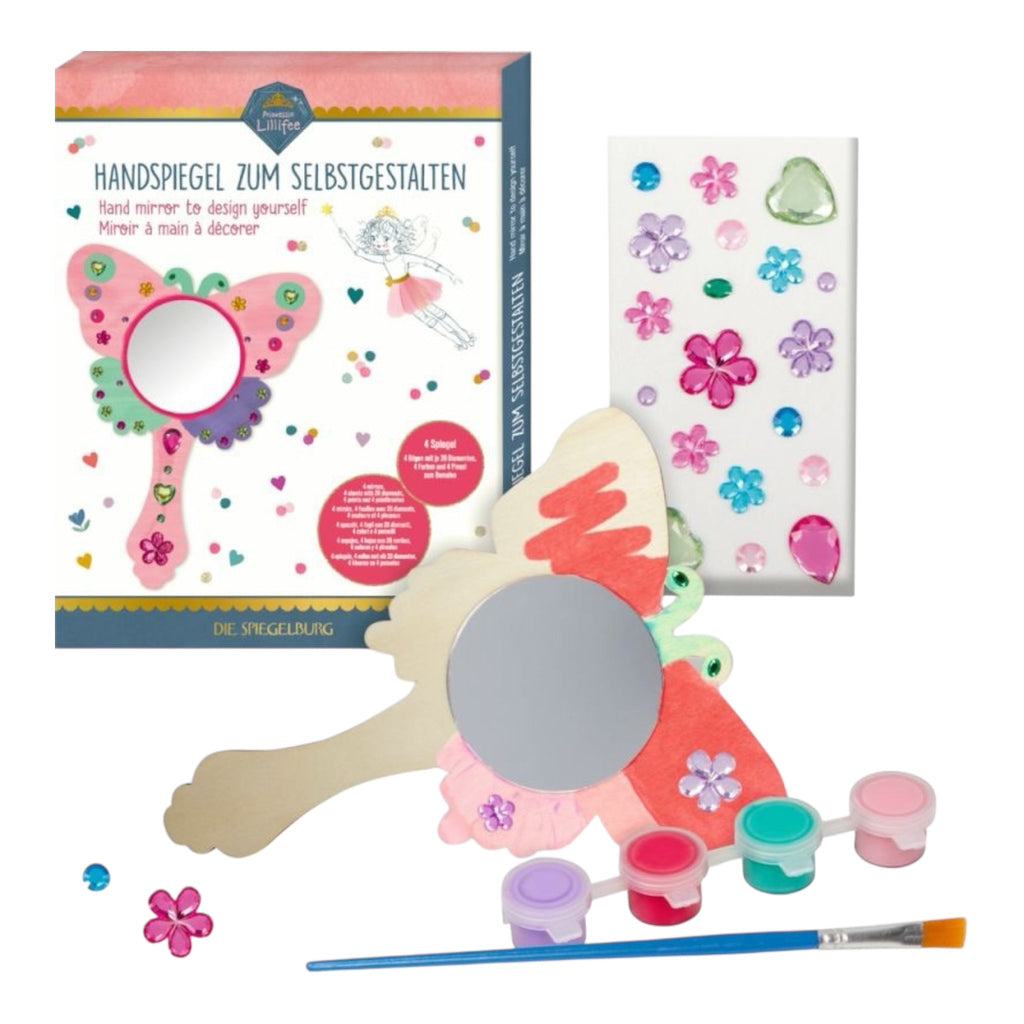 Handspiegel zum Selbstgestalten Prinzessin Lillifee – 4er Bastelset - Sausebrause Shop