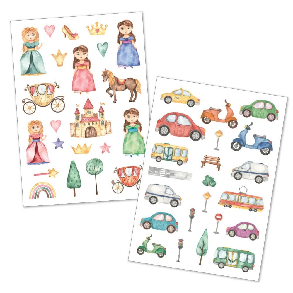 Happy Tatts – Kinder - Tattoos Mix, 125 Stück - Sausebrause Shop