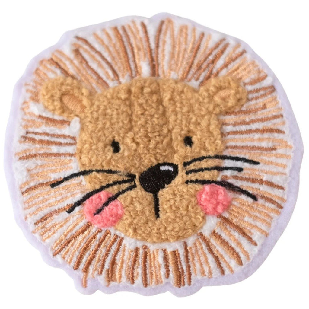 Hej Hanni flauschiges Bügelbild Löwe 10 cm breit - Sausebrause Shop