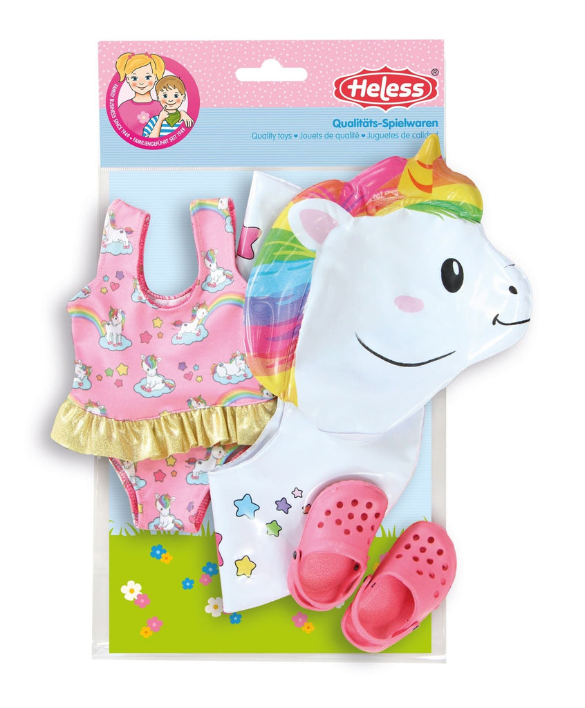 Heless Einhorn - Schwimmset Henri für Puppen Größe 35 - 45 cm - Sausebrause Shop
