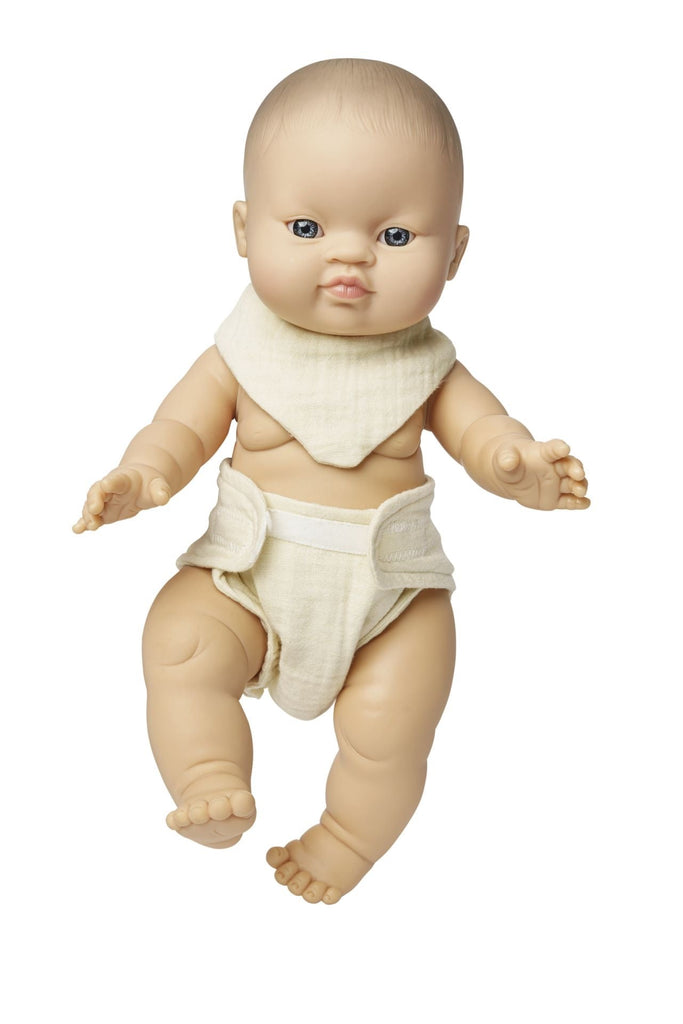 Heless Musselin Puppen - Babyset mit Stoffwindel und Lätzchen 35 - 45 cm - Sausebrause Shop