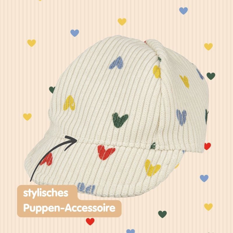 Heless Puppen Kappe Herz Konfetti 28‑35 cm - Sausebrause Shop