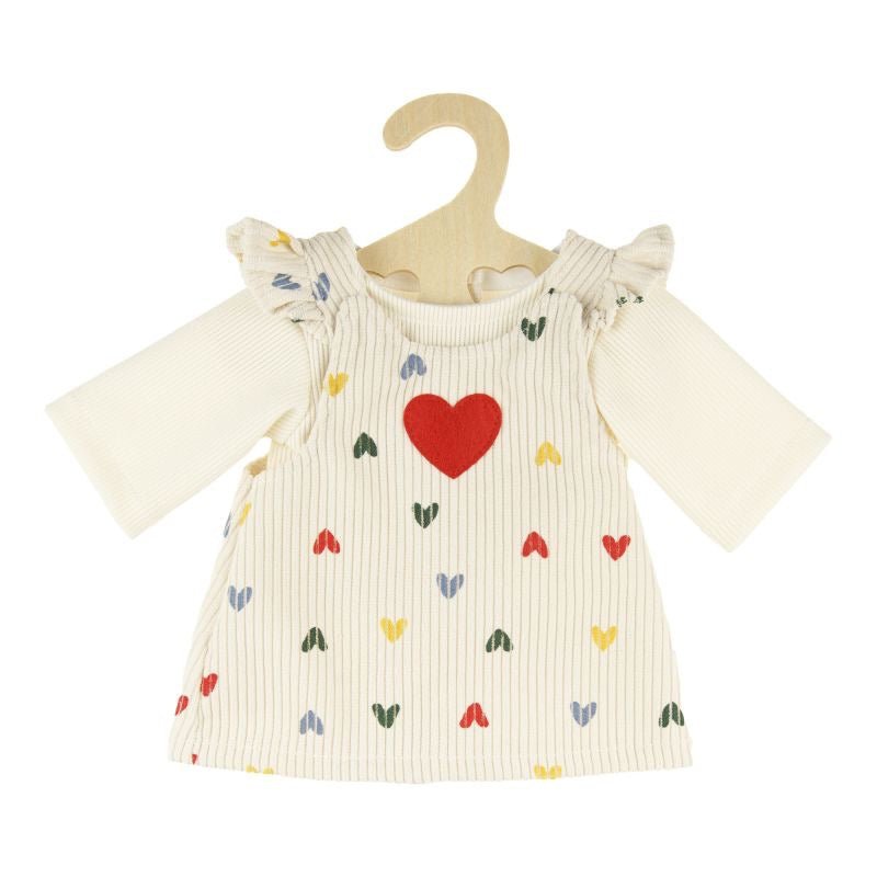 Heless Puppen - Kordkleid Herz‑Konfetti mit T‑Shirt – 35–45 cm - Sausebrause Shop