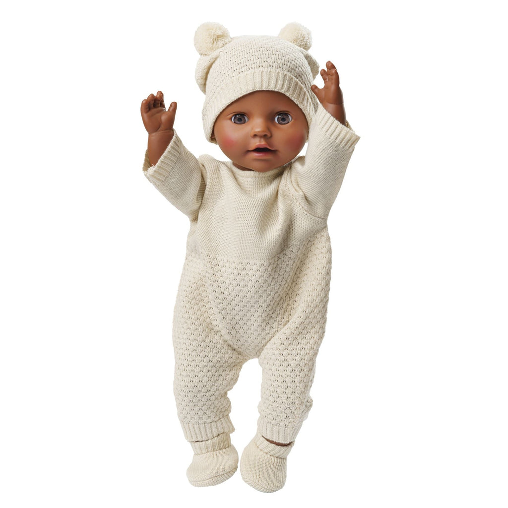 Heless Puppen Strickset mit Bommelmütze und Strickschuhen 35 - 45 cm - Sausebrause Shop