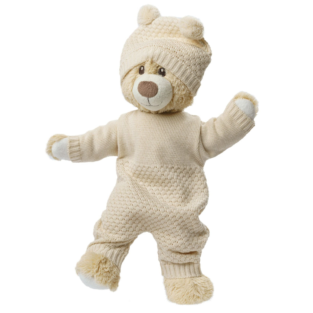 Heless Puppen Strickstrampler aus 100 % Bio - Baumwolle ecru - Sausebrause Shop