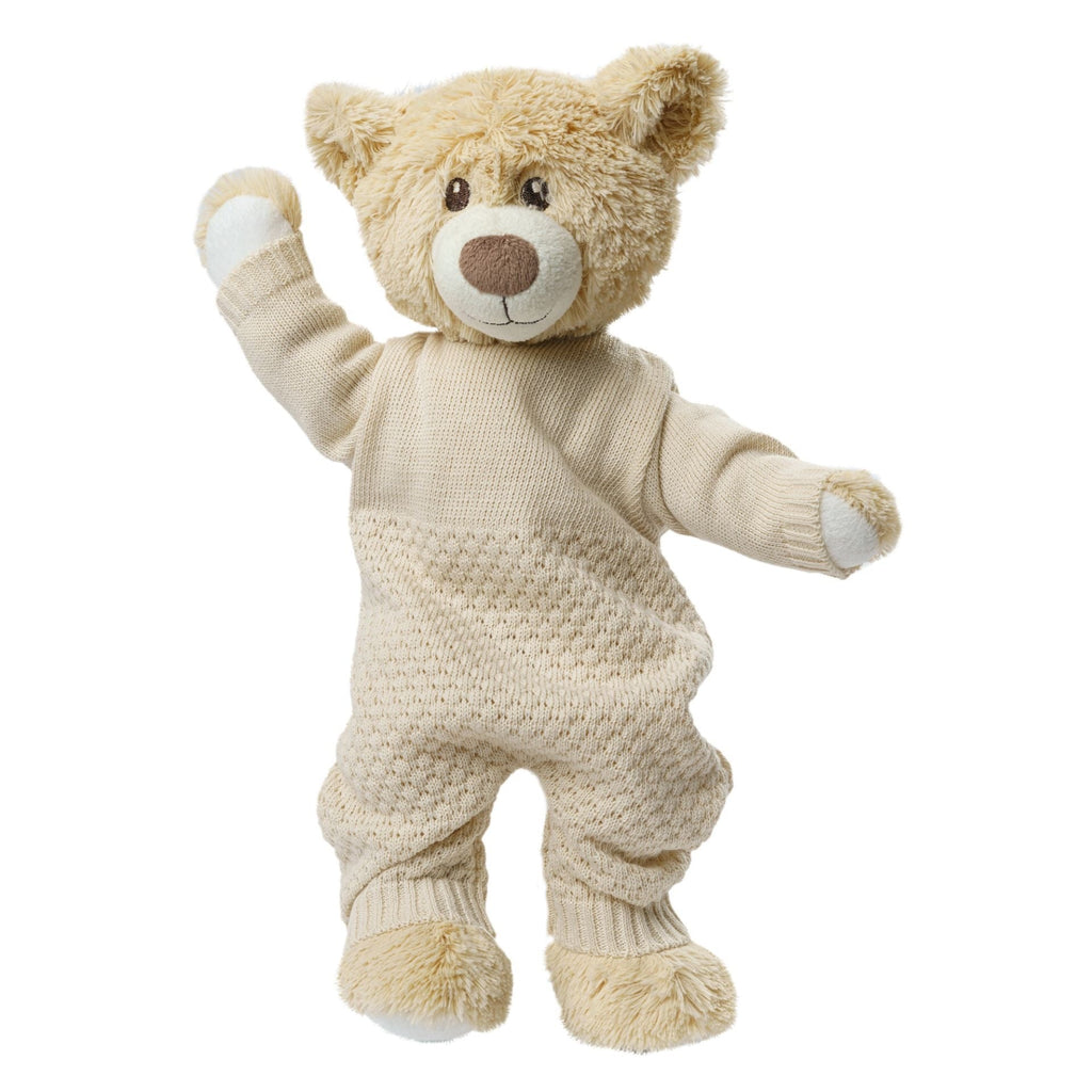 Heless Puppen Strickstrampler aus 100 % Bio - Baumwolle ecru - Sausebrause Shop
