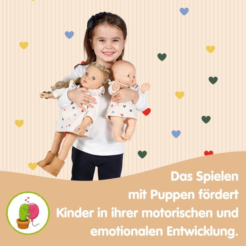 Heless Puppen Strumpfhose mit Söckchen Herz Konfetti 28 - 35 cm - Sausebrause Shop