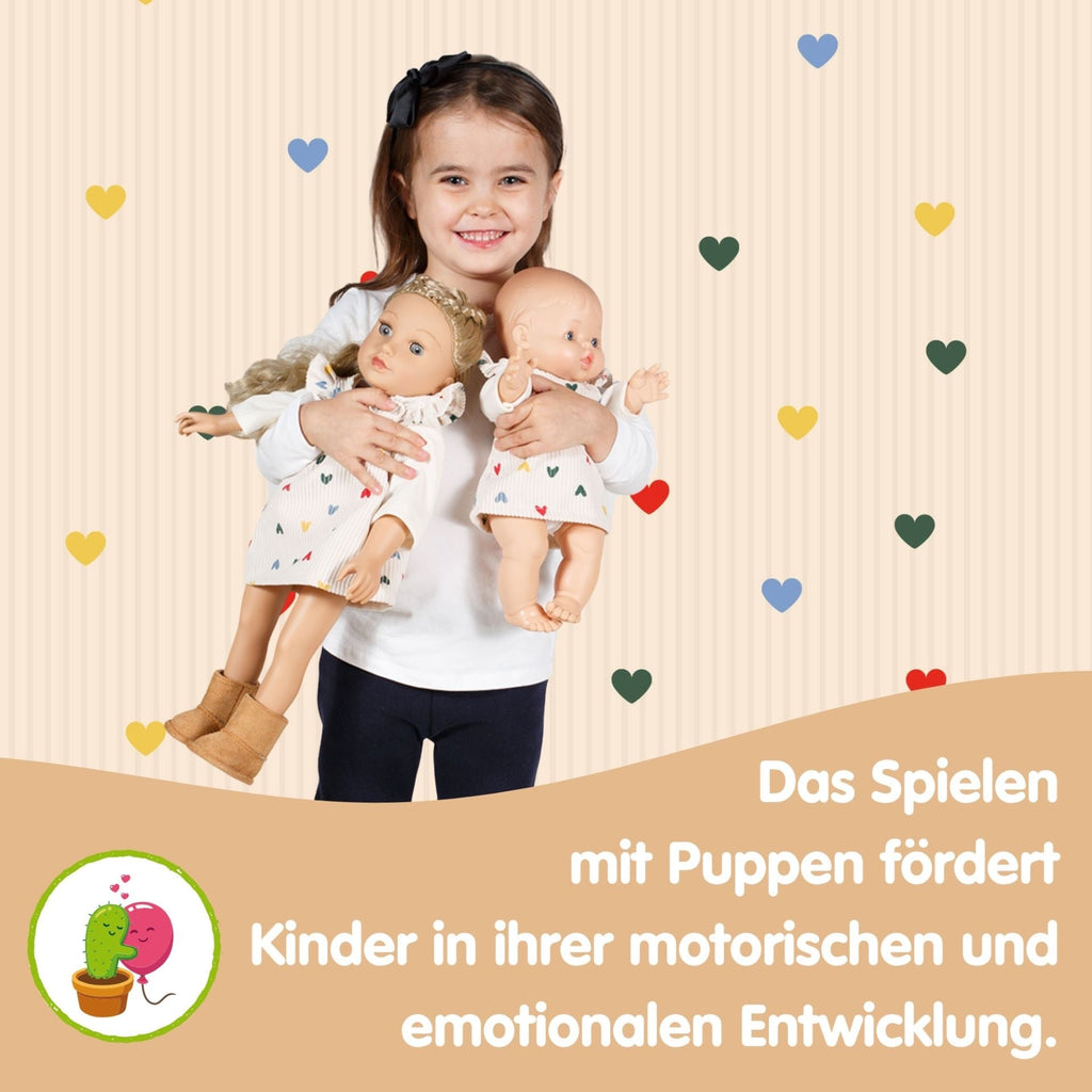 Heless Puppen Strumpfhose mit Söckchen Herz Konfetti 35‑45 cm - Sausebrause Shop