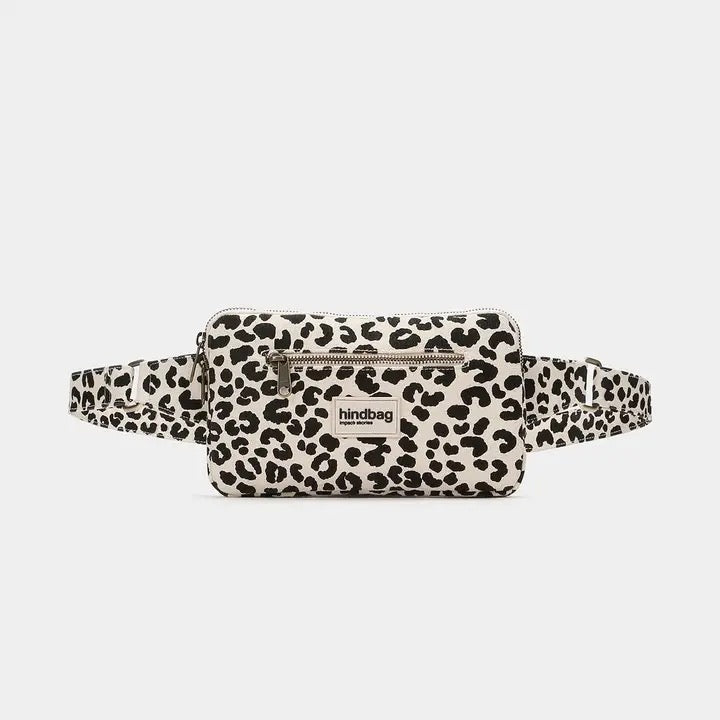 Hindbag Bauchtasche Harry Leopard Ecru aus Bio Baumwolle - Sausebrause Shop