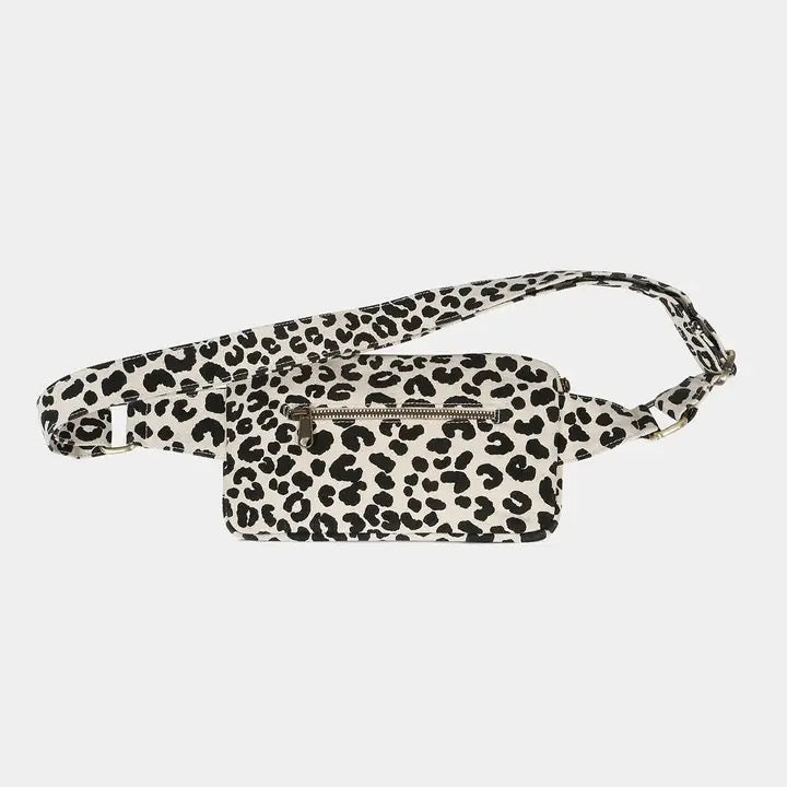 Hindbag Bauchtasche Harry Leopard Ecru aus Bio Baumwolle - Sausebrause Shop