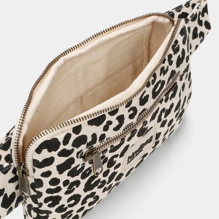 Hindbag Bauchtasche Harry Leopard Ecru aus Bio Baumwolle - Sausebrause Shop