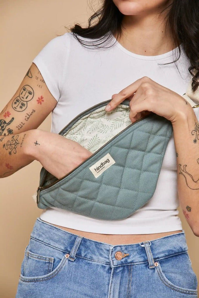 Hindbag Bauchtasche Olivia gesteppt Salbei - Sausebrause Shop