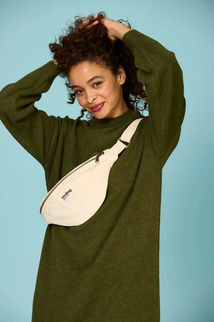 Hindbag Bauchtasche Olivia Velours Beige - Sausebrause Shop