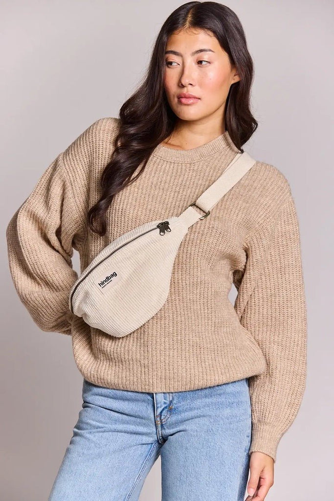 Hindbag Bauchtasche Olivia Velours Beige - Sausebrause Shop
