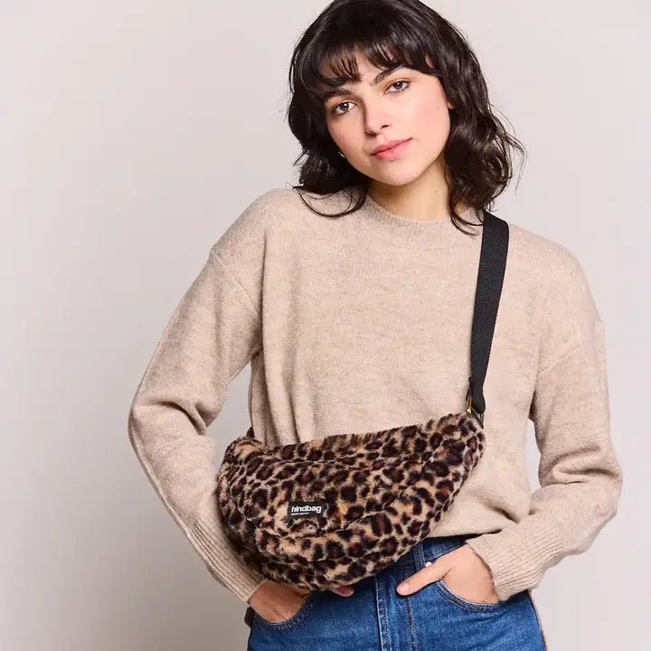 Hindbag Half Moon Bag Schultertasche Leopardenmuster - Sausebrause Shop