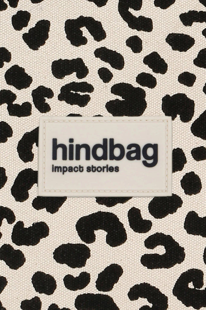 Hindbag Lili Geldbörse Leopard Ecru Bio Baumwolle - Sausebrause Shop