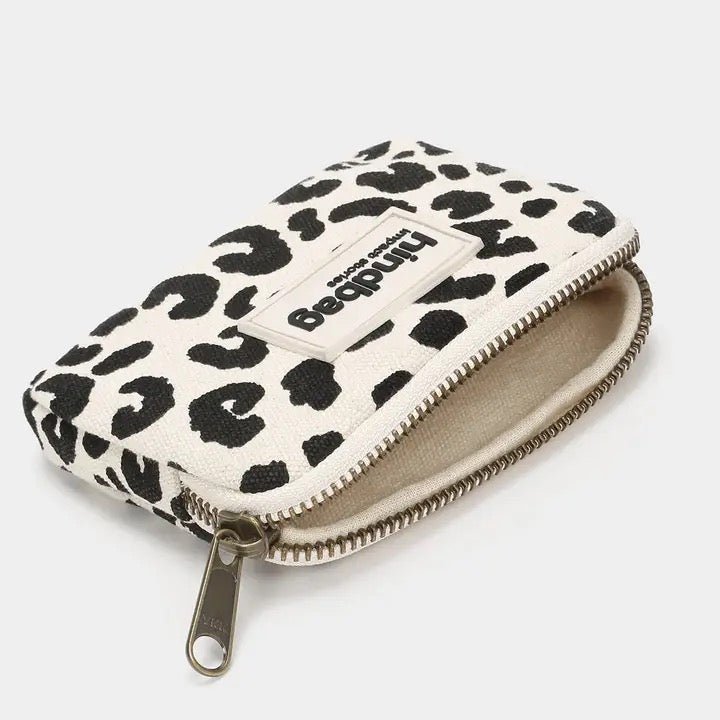 Hindbag Lili Geldbörse Leopard Ecru Bio Baumwolle - Sausebrause Shop